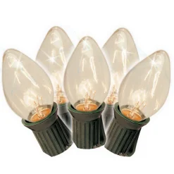 Brite Star 25 Vintage Inspired Clear Ceramic C7 Christmas Lights 37-835-00