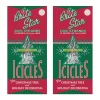 Brite Star Set Of 2 18" 2000 Strand Silver Icicle Christmas Tree Tinsel