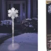 Brite Star Set Of 3 LED Snowfall Light Show Pathway Markers Outdoor Christmas Decoration 48-509-00
