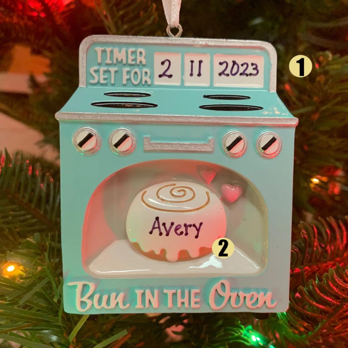 Bun In The Oven Personalized Christmas Ornament OR2234