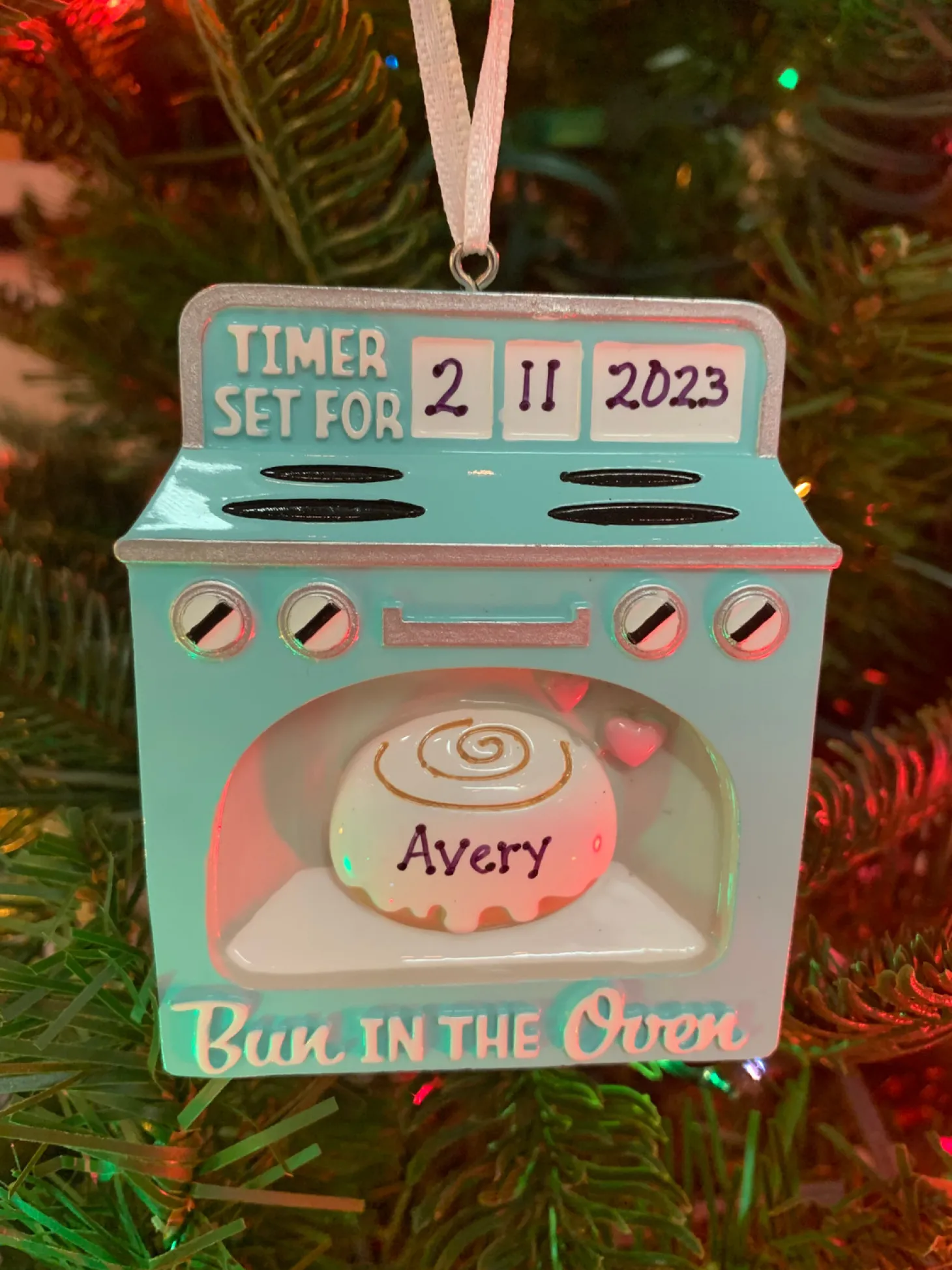 Bun In The Oven Personalized Christmas Ornament OR2234