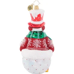 Christopher Radko Christmas Joy Snowman Glass Christmas Ornament 1021489