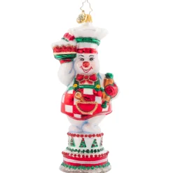 Christopher Radko Cutie Pie Baker Glass Christmas Ornament 1021608