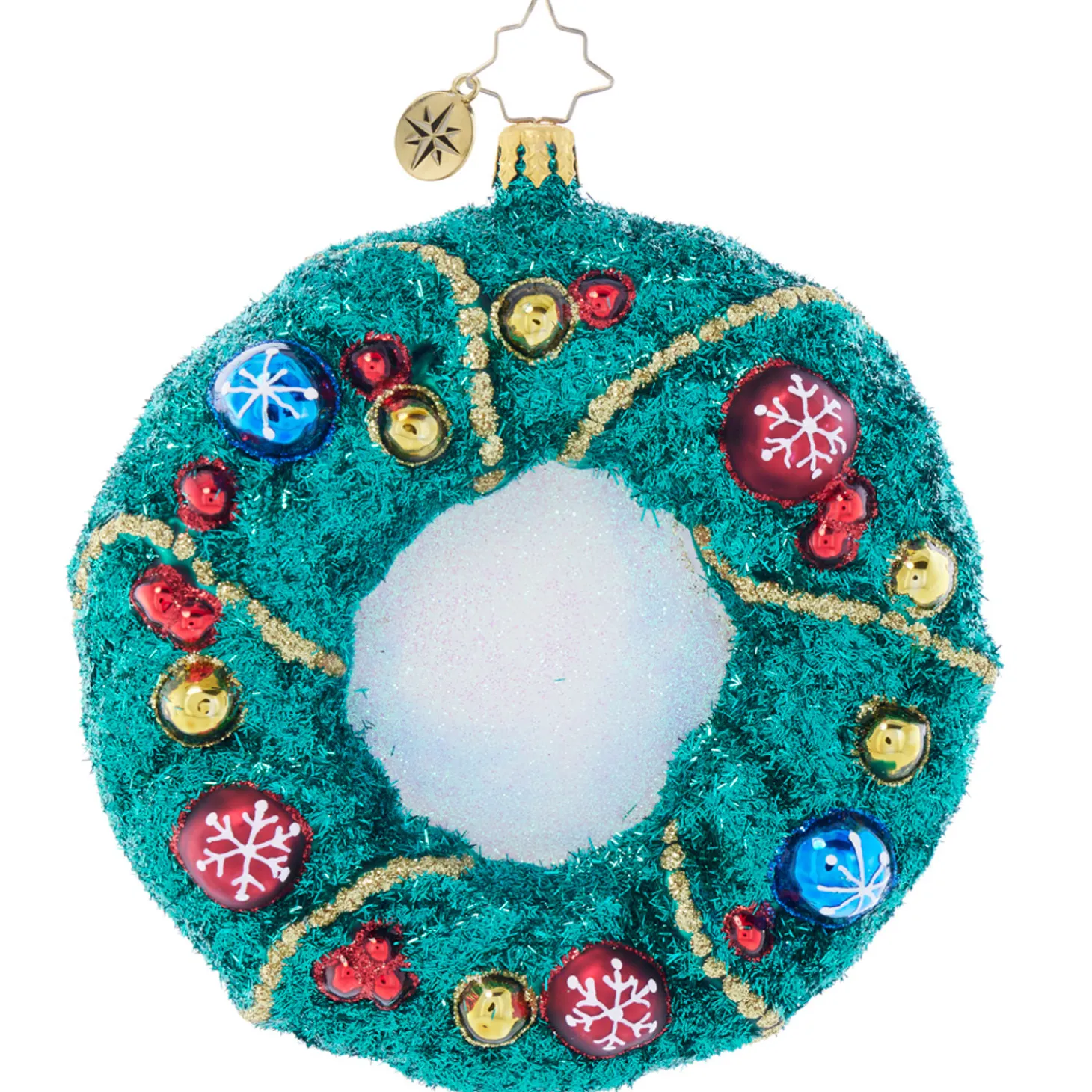 Christopher Radko Enchanted Evergreen Wreath Glass Christmas Ornament 1021960