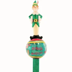 Christopher Radko Merry Muggins Buddy The Elf Glass Christmas Tree Topper 1021686
