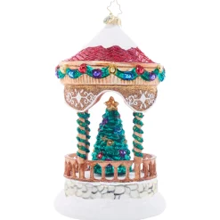 Christopher Radko Peaceful Polar Pavillion Glass Christmas Ornament 1021881