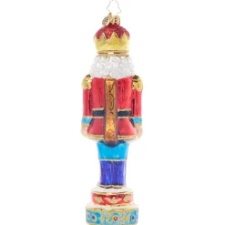 Christopher Radko Royal Elegance Nutcracker Glass Christmas Ornament 1021931