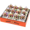 Christopher Radko Shiny Brite Halloween 12 Count 1.75" Decorated Rounds With Reflectors 4028050