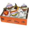 Christopher Radko Shiny Brite 3.25" Decorated Rounds & Figure Halloween Ornaments 4028180