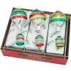 Christopher Radko Shiny Brite Holiday Splendor 7" Decorated Shapes Christmas Ornaments 4028221