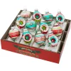 Christopher Radko Shiny Brite Festive Fete 1.75" Decorated Rounds & Shapes Christmas Ornaments 4028240