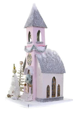 Cody Foster 16.5" Bell Church Vintage Inspired Putz Christmas House HOU-407