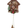 Cody Foster 9.25" Black Forest Cuckoo Clock Glass Christmas Ornament GO-8651