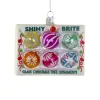 Cody Foster 3.25" Box Of Shiny Bright Christmas Ornament Glass Christmas Ornament GL-155