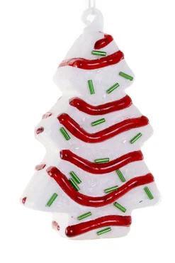 Cody Foster 4.5" Christmas Tree Cake Glass Christmas Ornament GO-8388