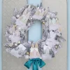 Cody Foster 18" Frosted Village Vintage Inspired Putz Christmas House Wreath CD-1965