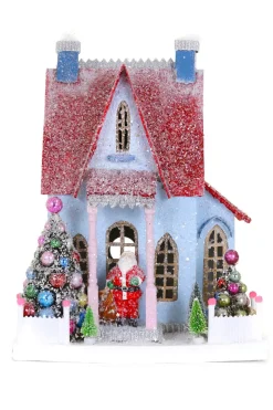 Cody Foster 14" Holly Jolly Christmas Vintage Inspired House HOU-344
