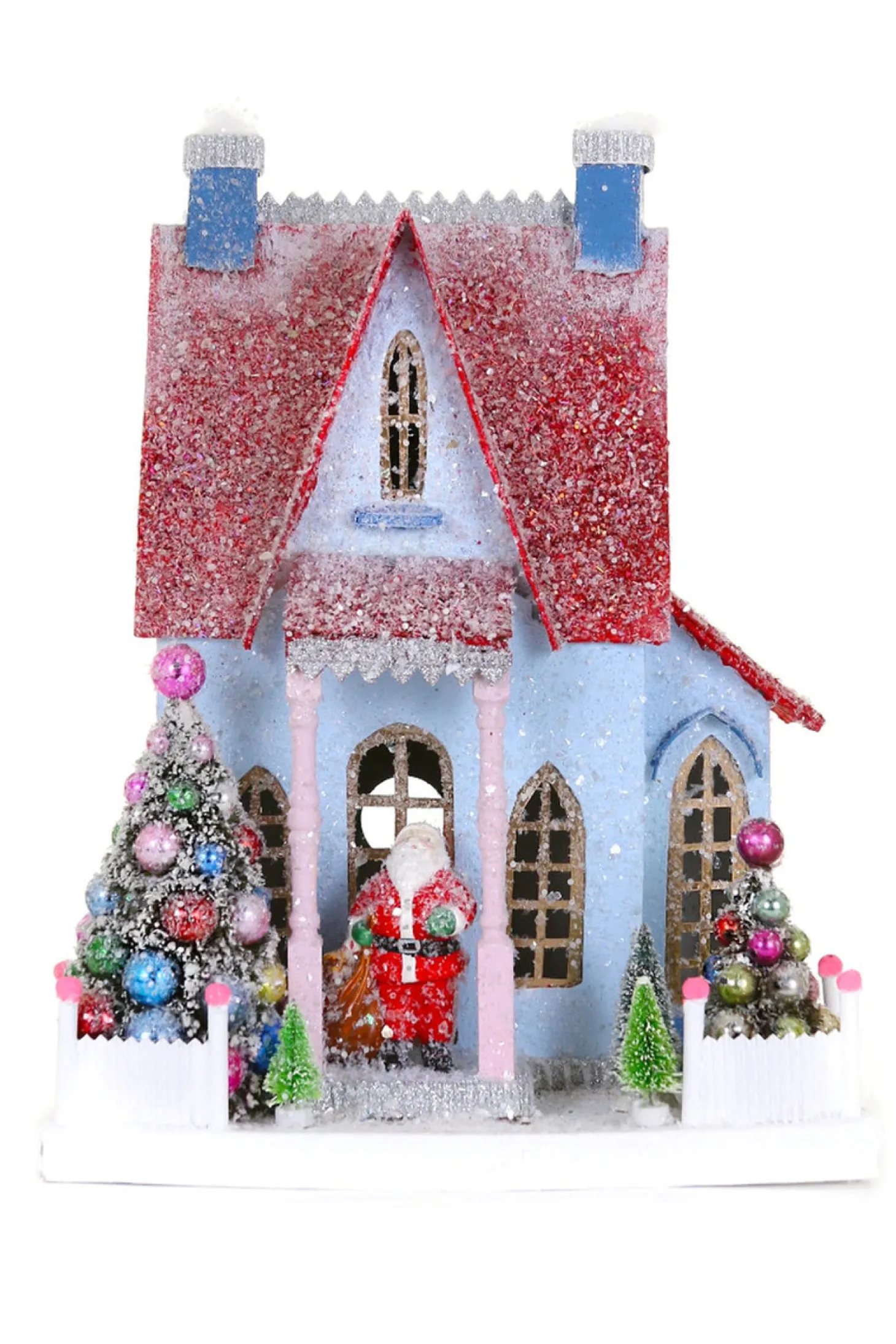 Cody Foster 14" Holly Jolly Christmas Vintage Inspired House HOU-344