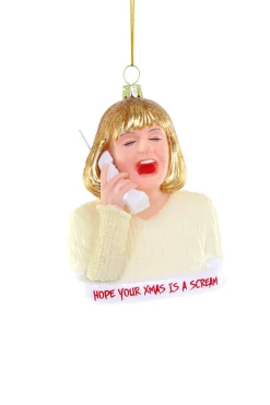 Cody Foster 5" Hope Your Christmas Is A Scream Glass Christmas Ornament GO-9093