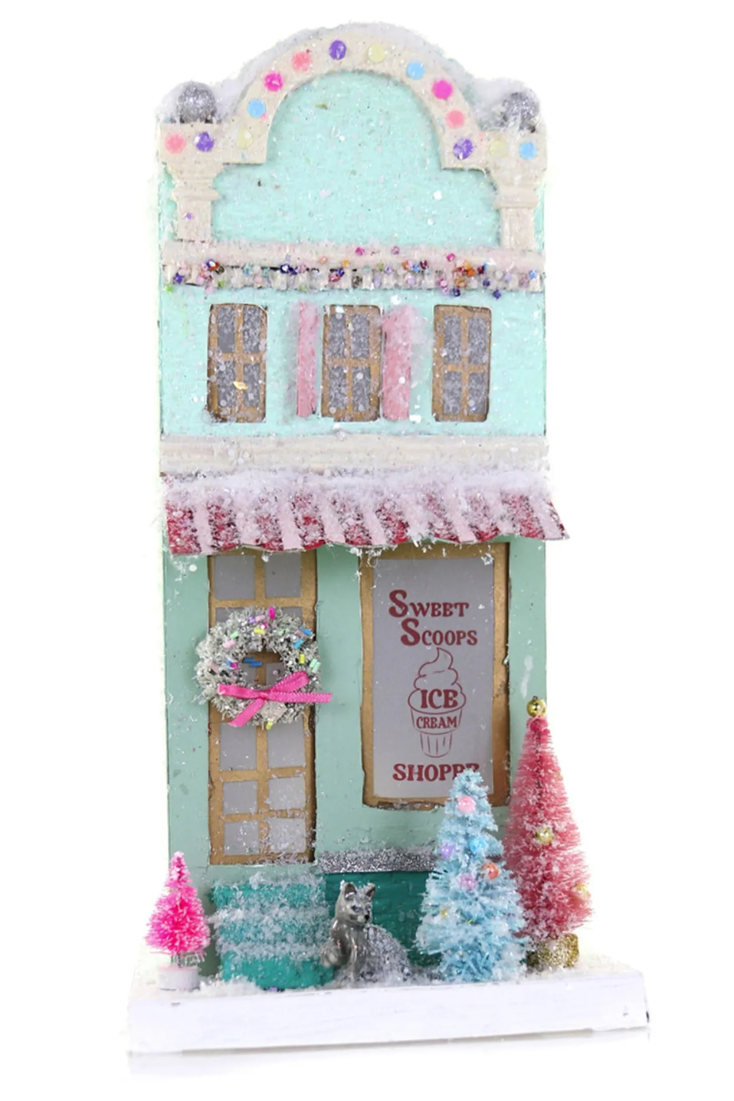 Cody Foster 12.5" Ice Cream Shoppe Vintage Inspired Putz Christmas House HOU-394