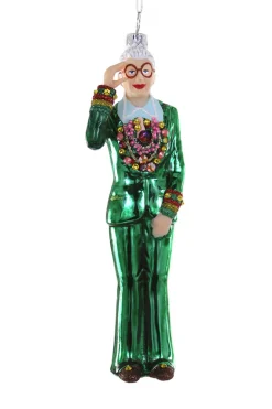 Cody Foster 7.25" Iris Glass Christmas Ornament GO-9583