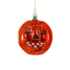 Cody Foster 4.5" Jack-o-Lantern Glass Halloween Ornament GO-9077