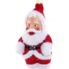 Cody Foster 4.5" Jolly Santa Glass Christmas Ornament GL-464-R