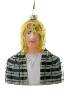 Cody Foster 4.75" Kurt Cobain Nirvana Glass Christmas Ornament GO-8069