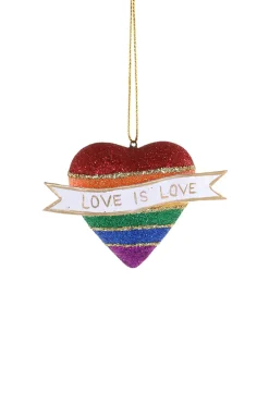 Cody Foster 2.25" Love Is Love Glass Christmas Ornament RO-3259-S