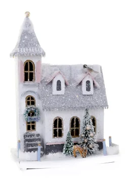 Cody Foster 15" Peaceful Vintage Inspired Putz Christmas Church HOU-318