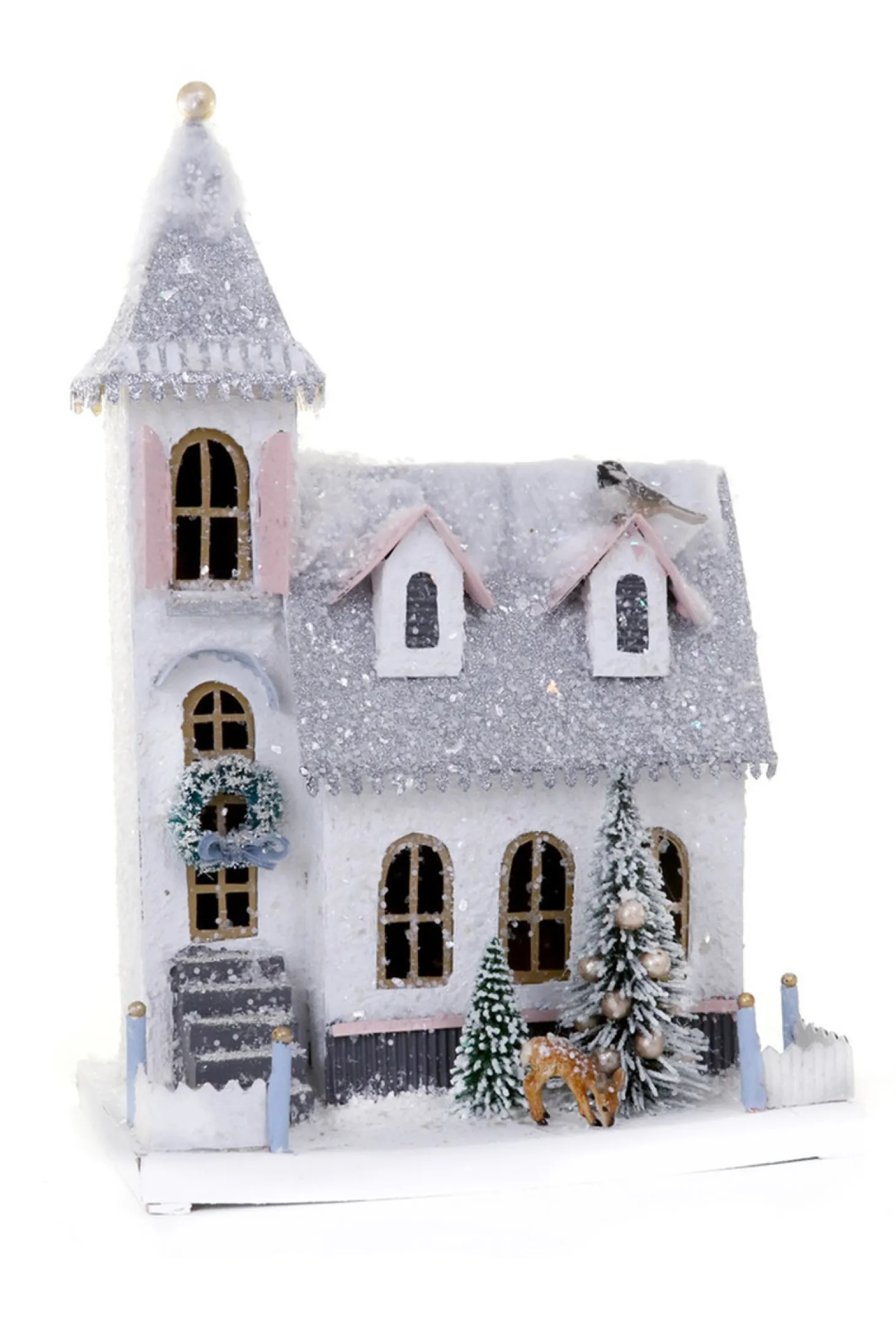 Cody Foster 15" Peaceful Vintage Inspired Putz Christmas Church HOU-318