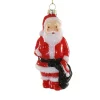 Cody Foster 4.5" Santa Blow Mold Glass Christmas Ornament GO-8881