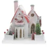 Cody Foster 8.5" Santa's House Vintage Inspired Putz Christmas House HOU-305