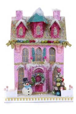Cody Foster 11.5" Snowman Villa Vintage Inspired Putz Christmas House HOU-399