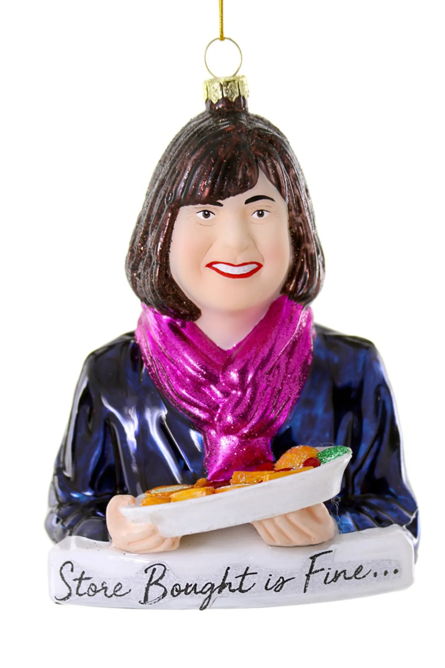 Cody Foster 5" Store Bought Is Fine... Ina Garten Glass Christmas Ornament GO-8339