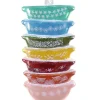 Cody Foster 5.5" Vintage Inspired Stacked Rainbow Mixing Bowl Pyrex Glass Christmas Ornament GL-665