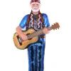 Cody Foster 7" Willie Nelson Glass Christmas Ornament GO-9778