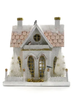 Cody Foster 11.5" Winter Cottage Vintage Inspired Putz Christmas House HOU-302