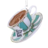 Cody Foster 4.5" You're My Cup Of Tea Glass Christmas Ornament GO-9618