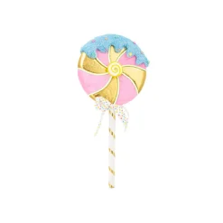 December Diamonds 28" Large Pink Lollipop Christmas Pick 08-08846