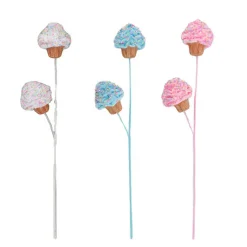December Diamonds 25" White, Blue, Or Pink Cupcake Christmas Tree Pick