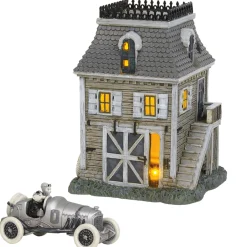 Department 56 Addams Family Midyear Set Carriage House And Thrill Seeking With Fester 2 Piece Set 6004825SET