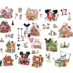 Department 56 Disney Christmas Village 34 Pc Everything Set