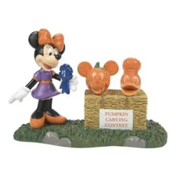 Department 56 Disney Mickey's Pumpkintown Minnie Picks A Winner 6012311