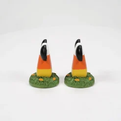 Department 56 Disney Mickey's Pumpkintown Candy Corn Topiaries 6013682