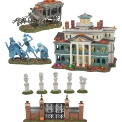 Department 56 Disneyland Haunted Mansion Village 2024 Full 8 Pc Set