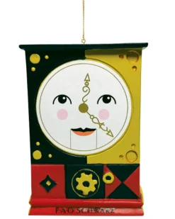 Department 56 FAO Schwarz Clock Christmas Ornament 6009095