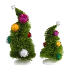 Department 56 Grinch Village Accessories Wonky Trees Set Of 2 4032417