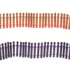 Department 56 Halloween Village Pumpkin Orange Or Ghoulish Purple Glitter Fence