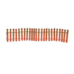 Department 56 Halloween Village Pumpkin Orange Or Ghoulish Purple Glitter Fence